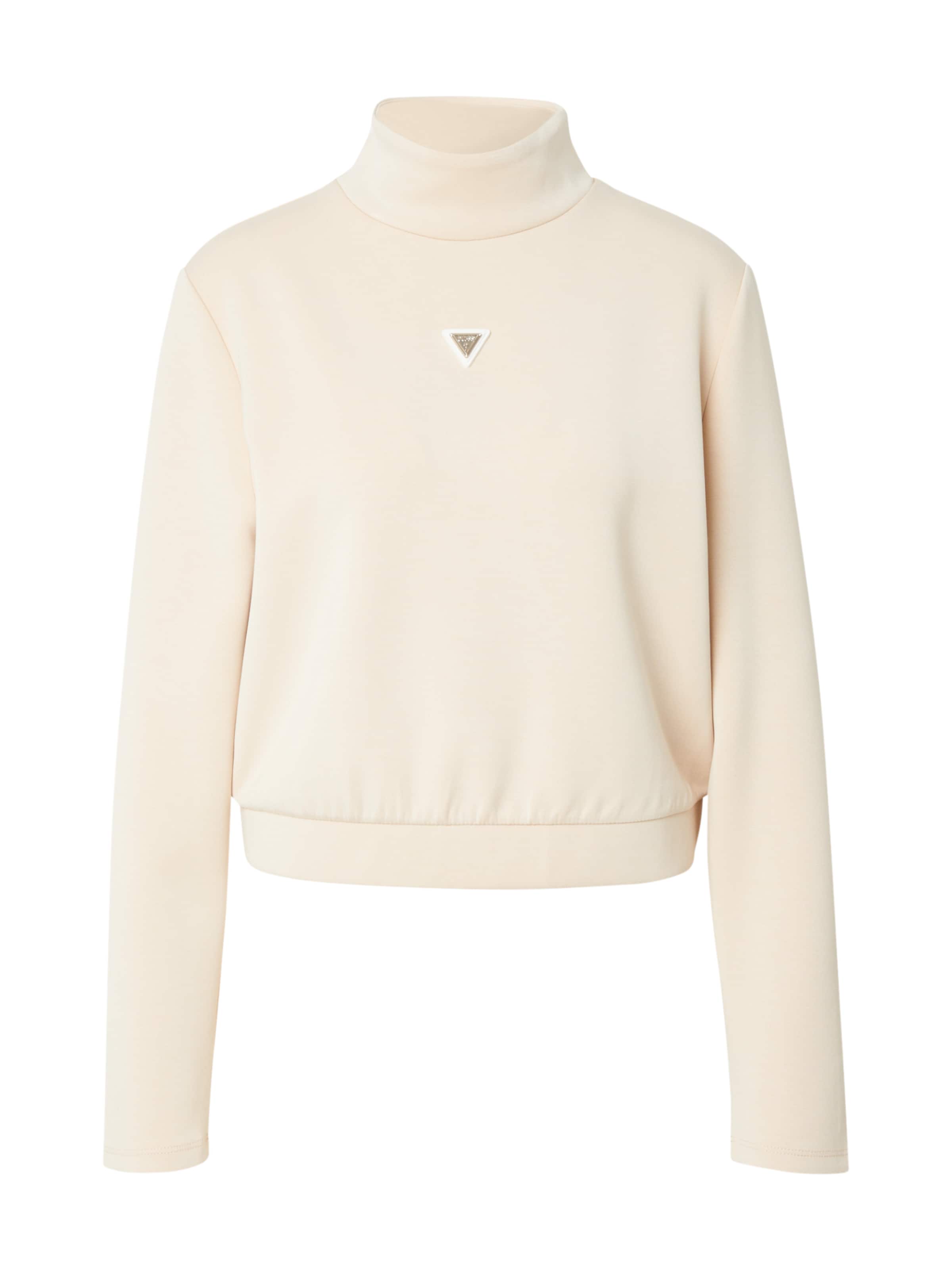 Felpa 'OLYMPE' di GUESS in beige: frontale