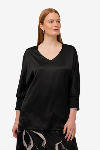 Ulla Popken Blouse in Zwart: voorkant