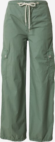 Loosefit Pantalon cargo DRYKORN en vert : devant