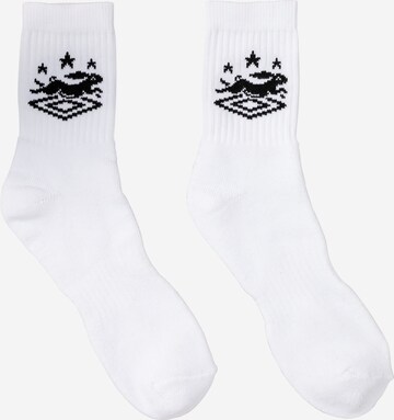 Pacemaker Socks in White: front