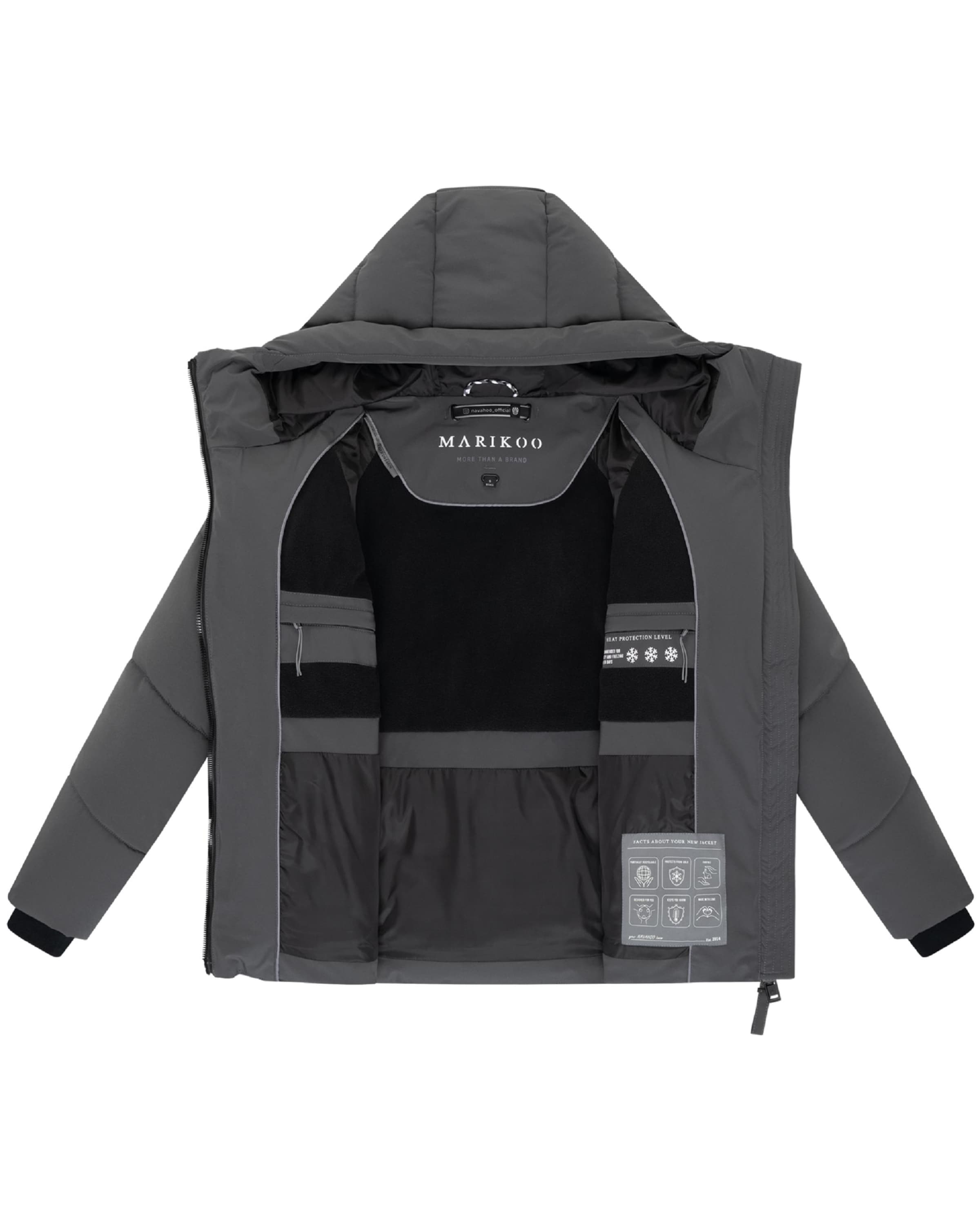 MARIKOO Zimska jakna 'Kwamee 16' | siva barva