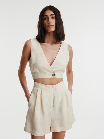 EDITED Top 'Kalua' in Beige: voorkant