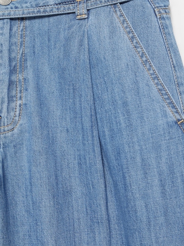 Pull&Bear Wide Leg Jeans in Blau
