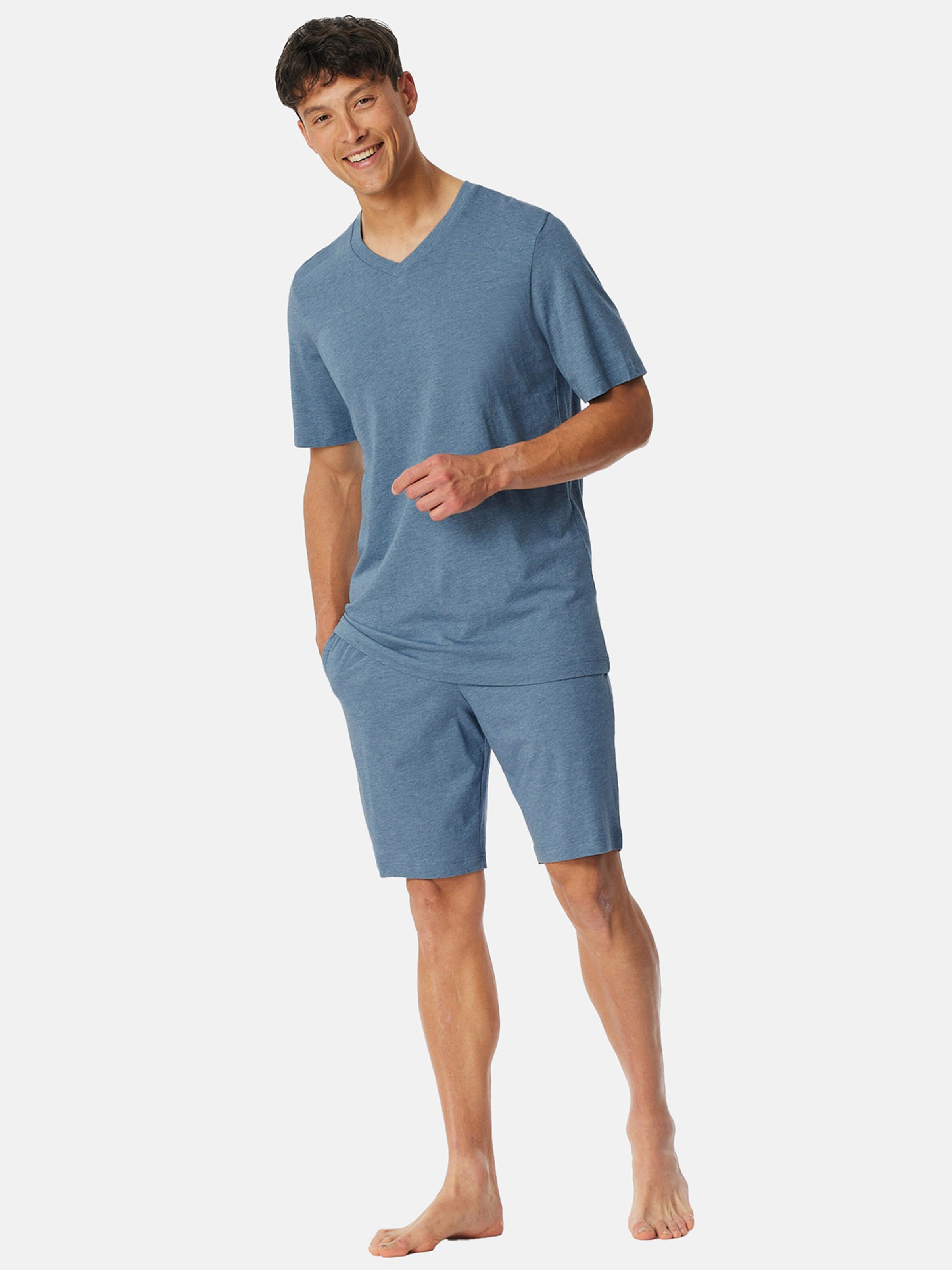 SCHIESSER Shorty ' Modern Nightwear ' in Blau
