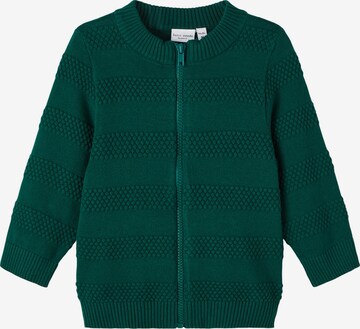 NAME IT Gebreid vest 'Vesto' in Groen: voorkant