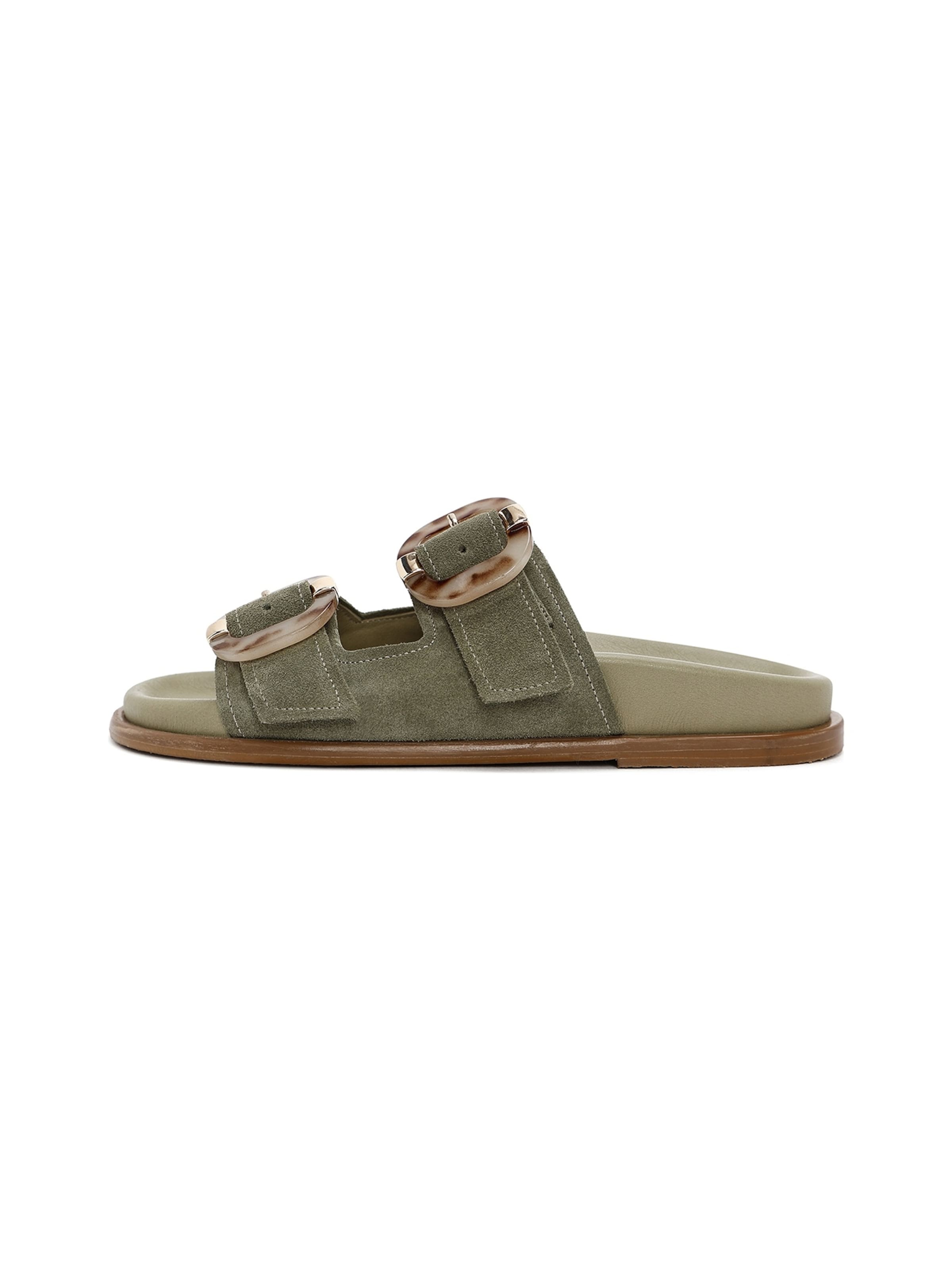 Mule Derimod en vert : devant