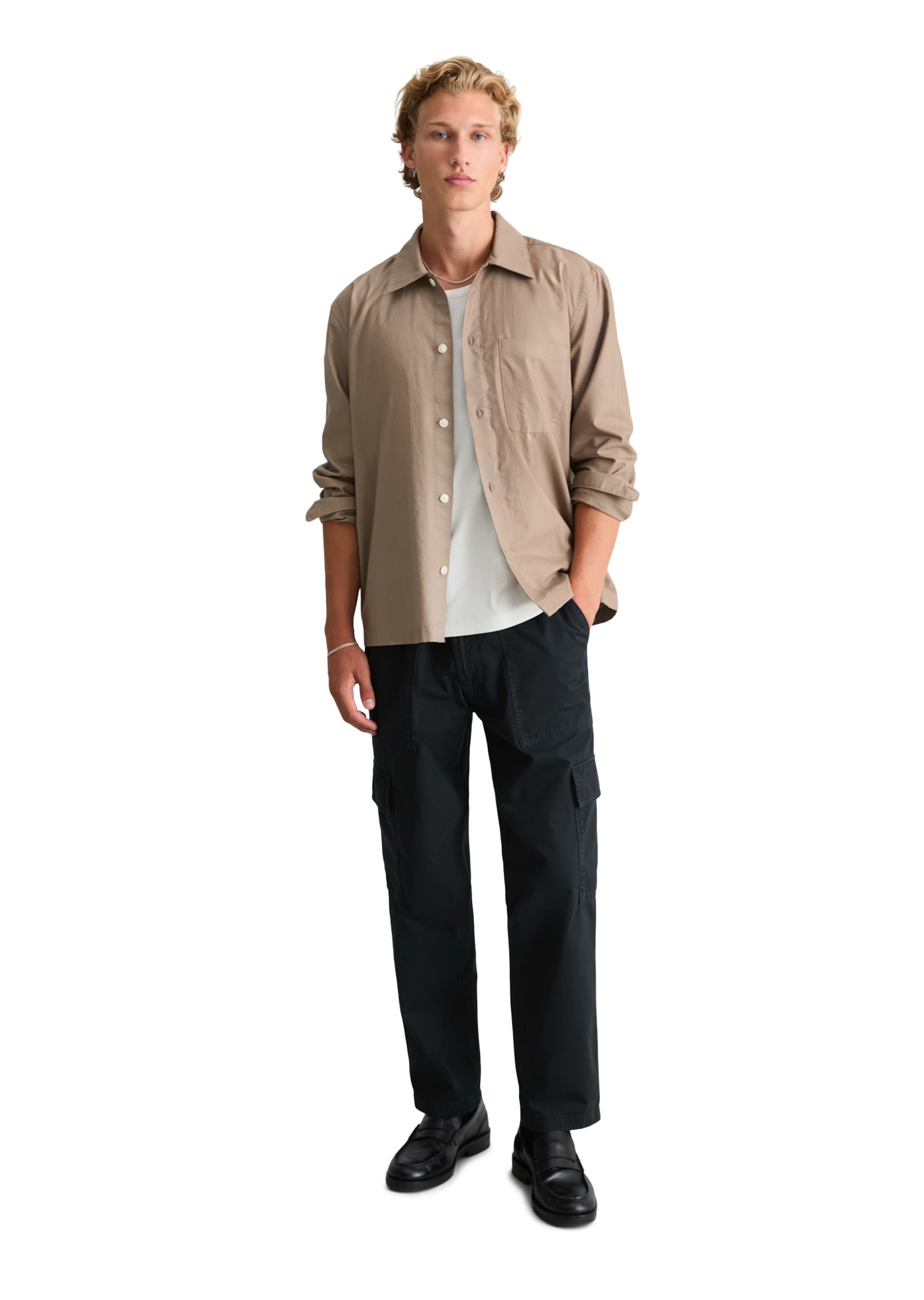 Coupe regular Chemise Marc O'Polo DENIM en marron