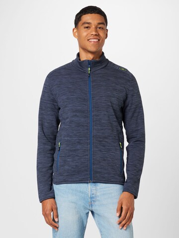 CMP Funktionele fleece-jas in Blauw: voorkant