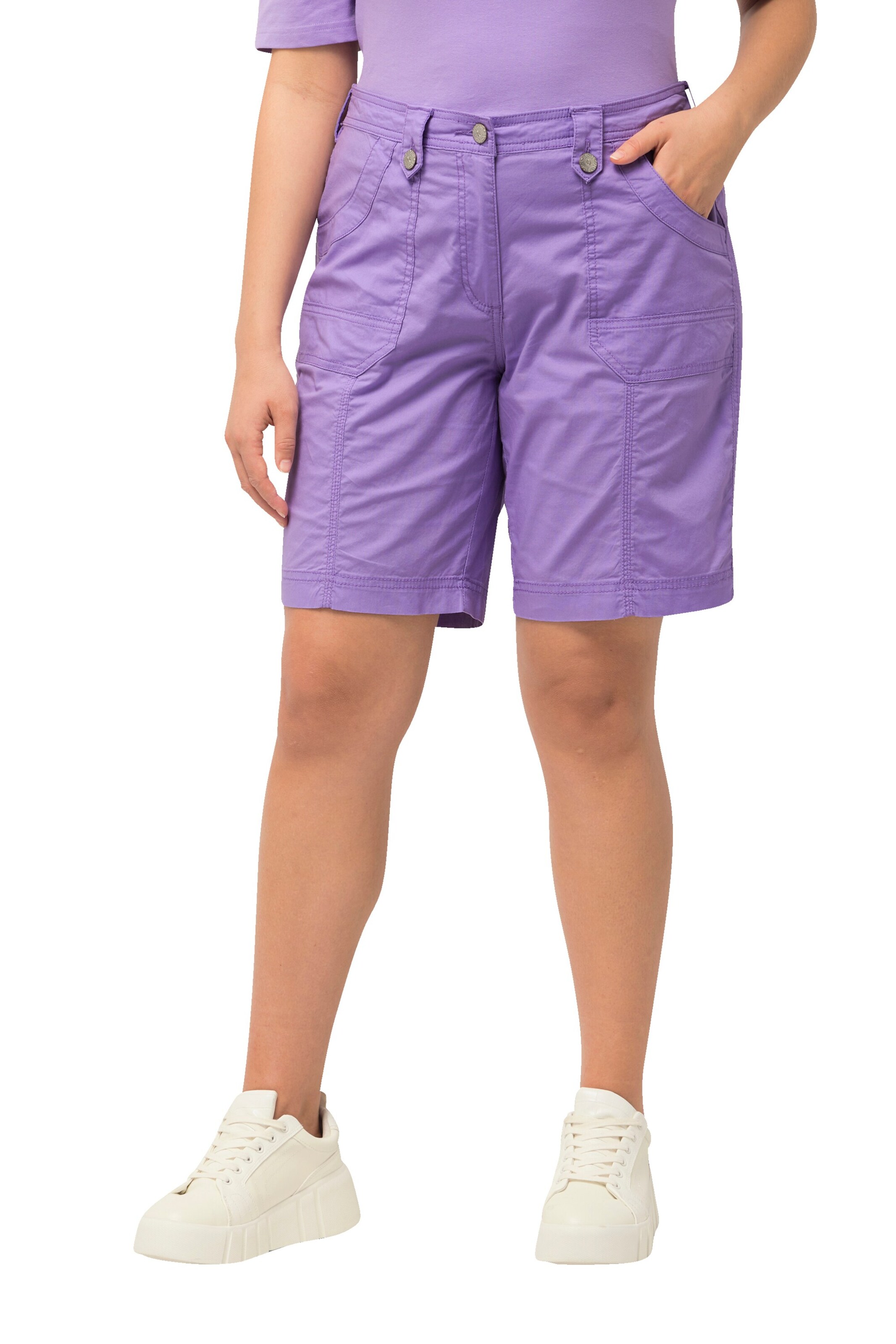 Regular Pantalon Ulla Popken en violet : devant