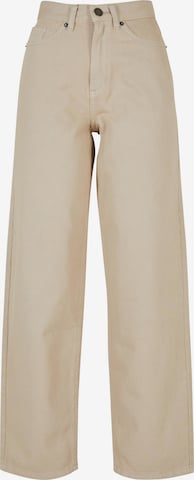 Urban Classics Wide Leg Jeans in Beige: predná strana