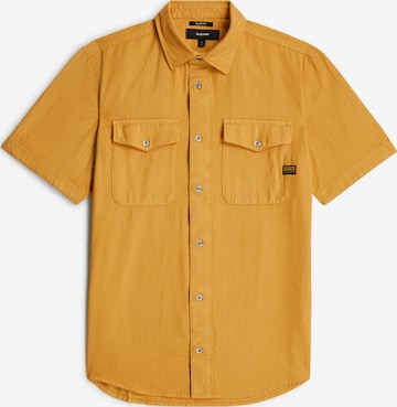 G-STAR Overhemd 'Marine Slim Shirt' in Geel: voorkant