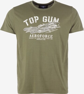 TOP GUN Shirt in Green: front