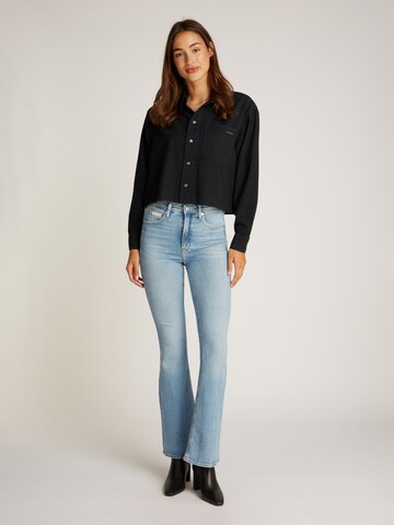 Chemisier Calvin Klein Jeans en noir : devant