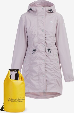 Schmuddelwedda Raincoat in Pink: front