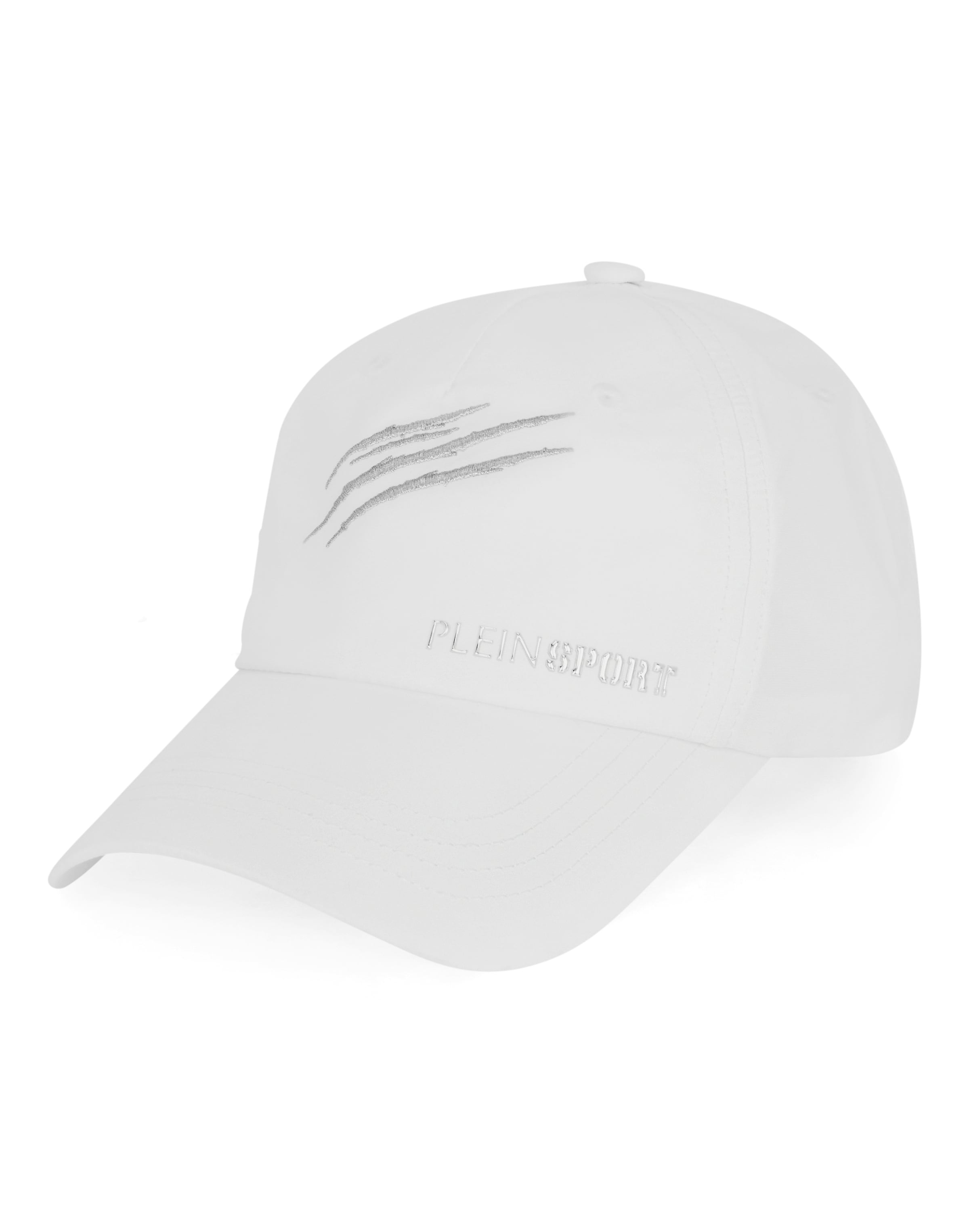 Plein Sport - Gorra deportiva en blanco: frente