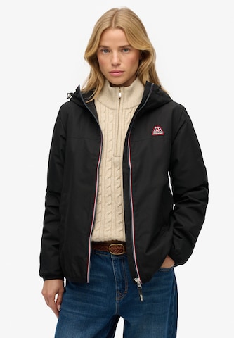 Superdry Tussenjas in Zwart: voorkant