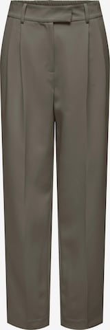 ONLY Regular Bandplooibroek 'Lana-Berry' in Bruin: voorkant