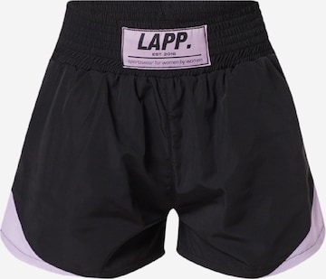 Lapp the Brand Loosefit Sportsbukse i svart: forside