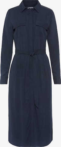 HECHTER PARIS Shirt Dress in Blue: front