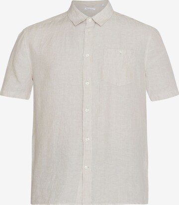 KnowledgeCotton Apparel Regular Fit Hemd in Beige: predná strana