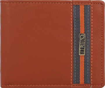 mano Wallet 'Don Leonardo' in Brown: front