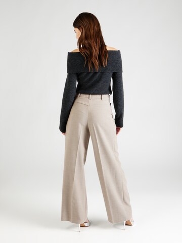 Wide leg Pantaloni con pieghe di TOPSHOP in beige