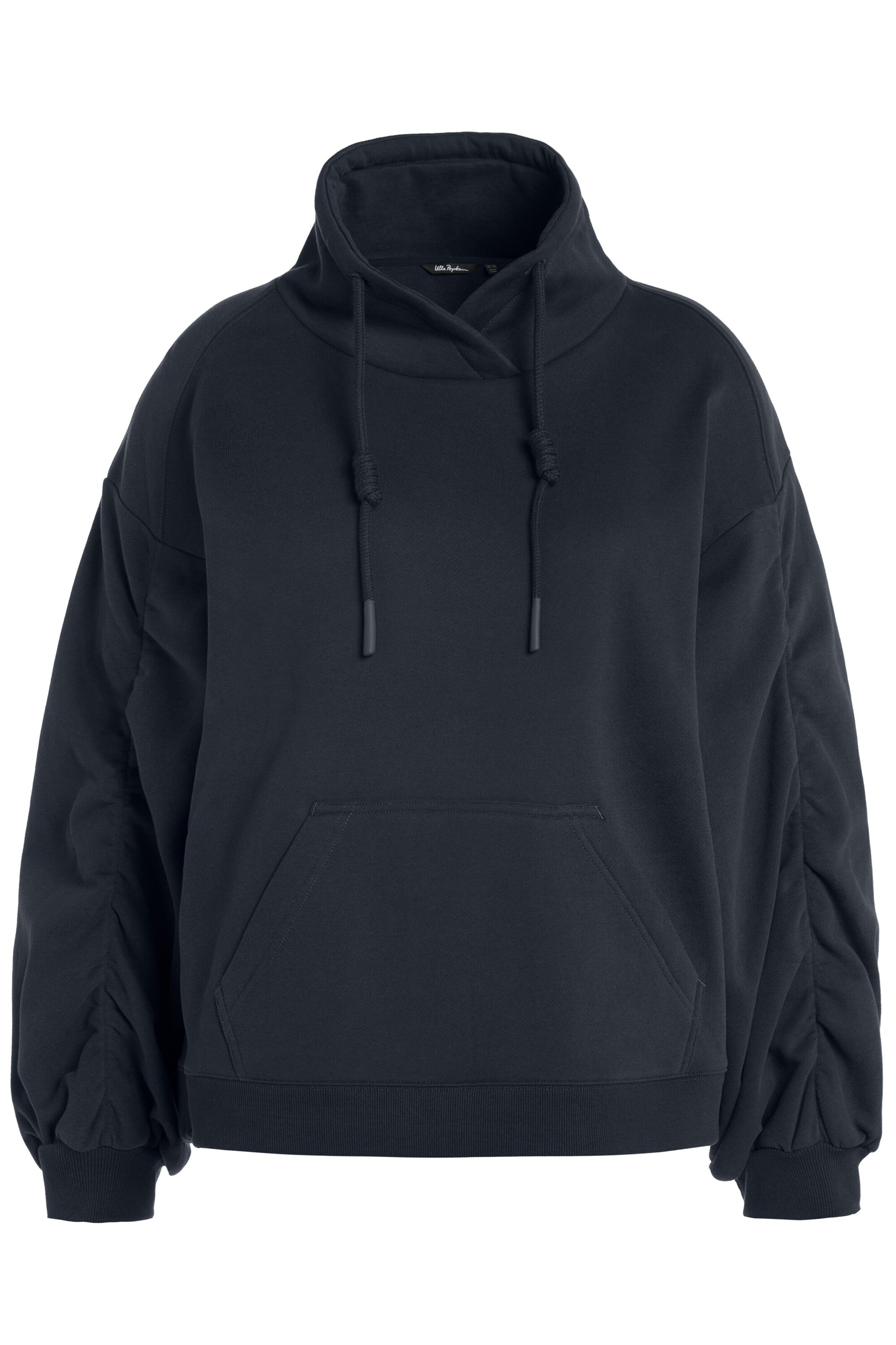 Ulla Popken Sweatshirt in Zwart: voorkant