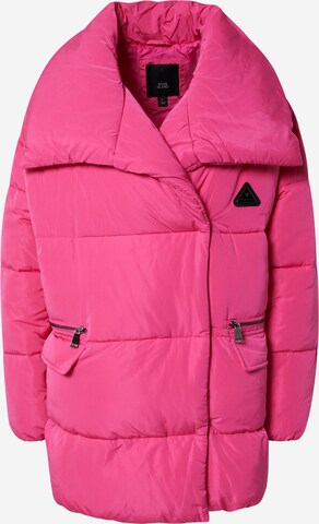 River Island Winterjas in Roze: voorkant