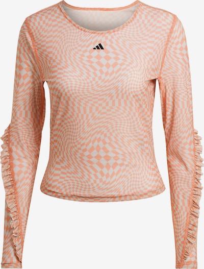 ADIDAS PERFORMANCE T-shirt fonctionnel en orange / noir / blanc, Vue avec produit