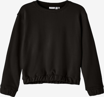 NAME IT - Sweatshirt 'Tulena' em preto: frente