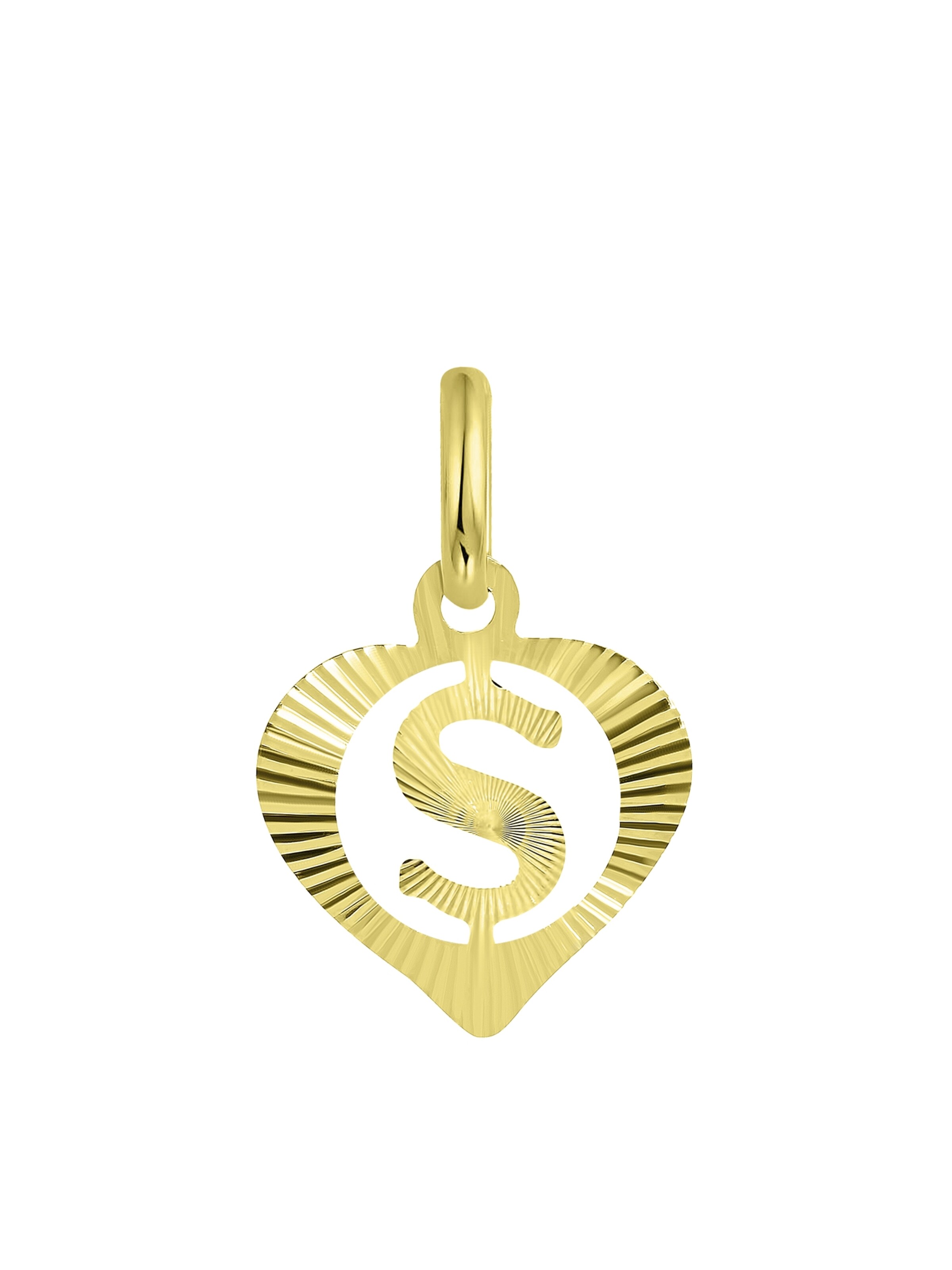 Lucardi Hangers 'Buchstabe' in Goud: voorkant