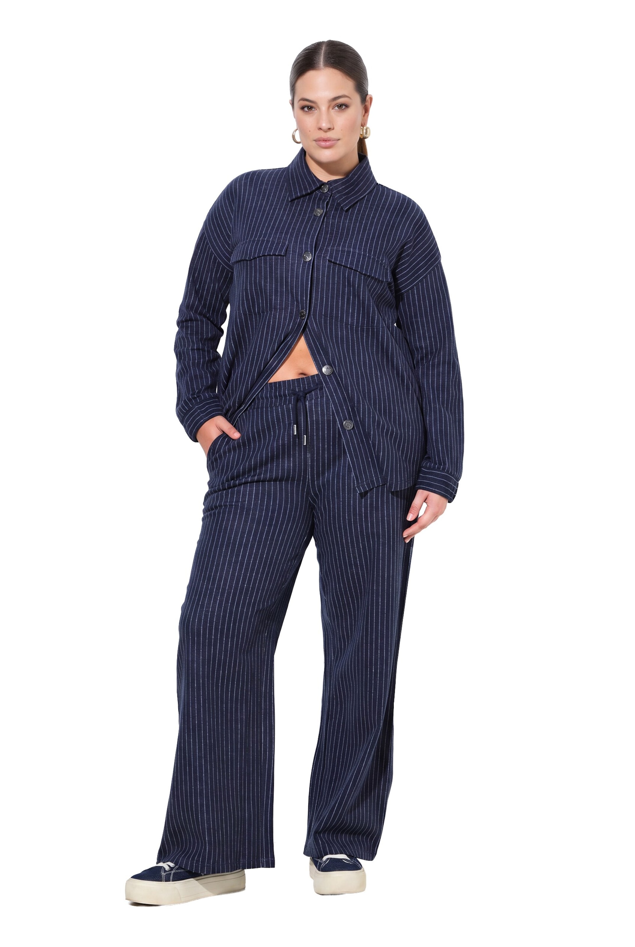 MIAMODA Regular Broek in Blauw: voorkant
