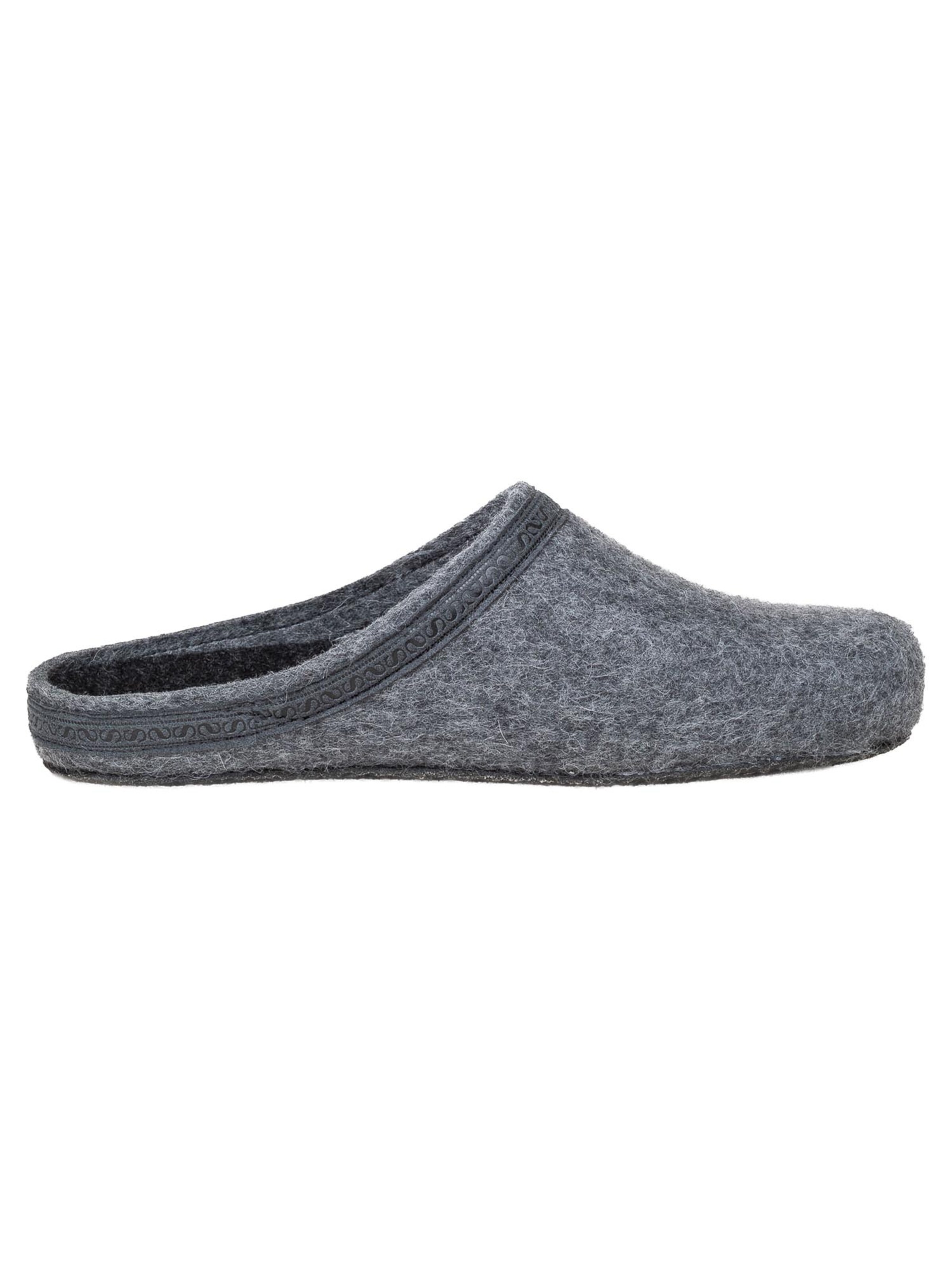 Stegmann Slippers 'Filz' in Grey