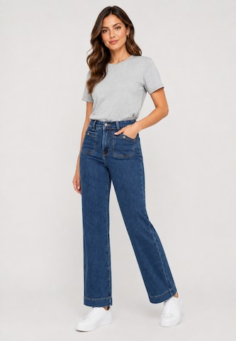Elara Wide leg Jeans in Blauw
