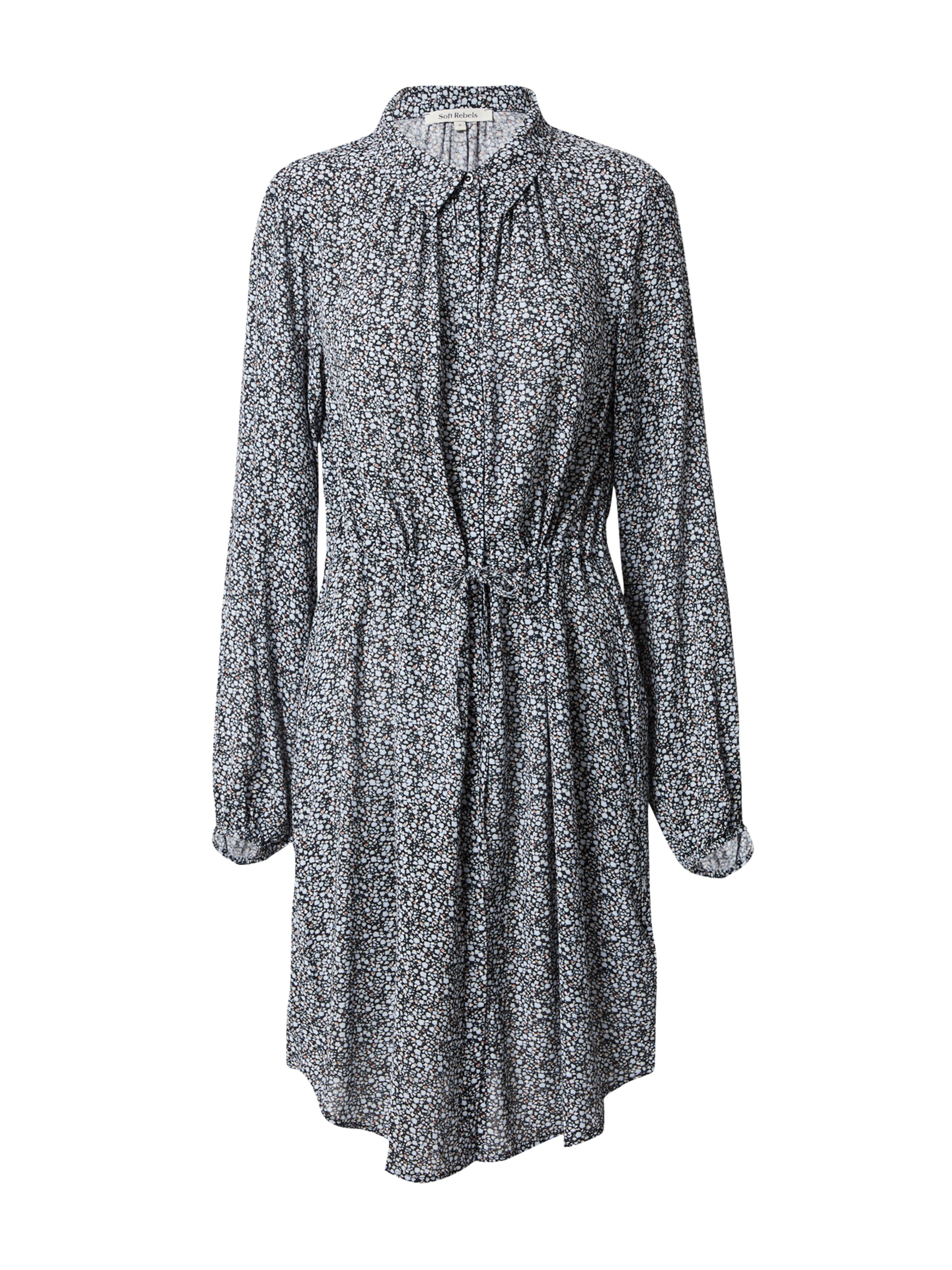 Soft Rebels Платье-рубашка 'Anna' в Черный: спереди