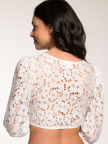 Blouse folklorique 'Geraldine' SPIETH & WENSKY en blanc