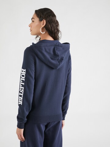 HOLLISTER Zip-Up Hoodie in Blue