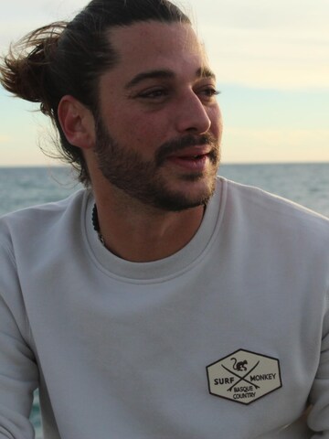Surf Monkey Sweatshirt in Beige
