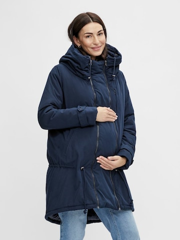 Parka mi-saison 'Tikka' MAMALICIOUS en bleu : devant