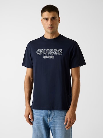 GUESS Shirt in Blauw: voorkant