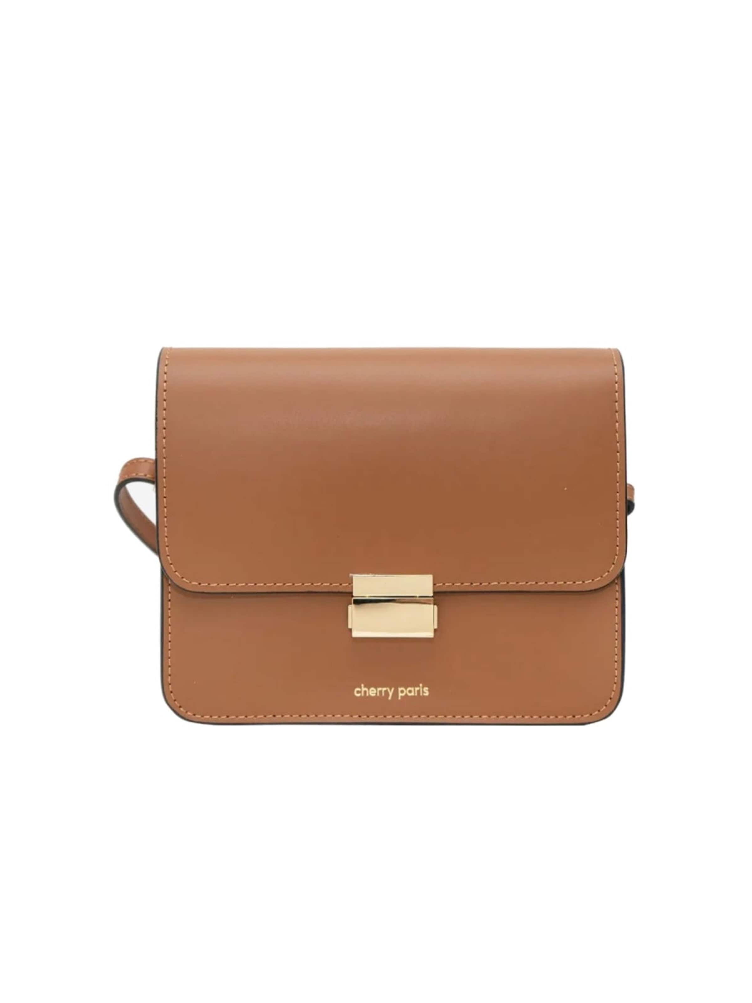 Cherry paris Crossbody Bag 'Miléna' in Brown: front