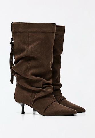 Bottines Bershka en marron