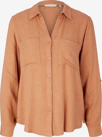 TOM TAILOR Blouse in Oranje: voorkant