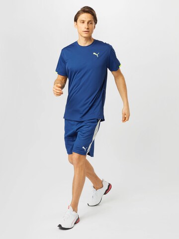 PUMA Regular Sportshorts in Blau