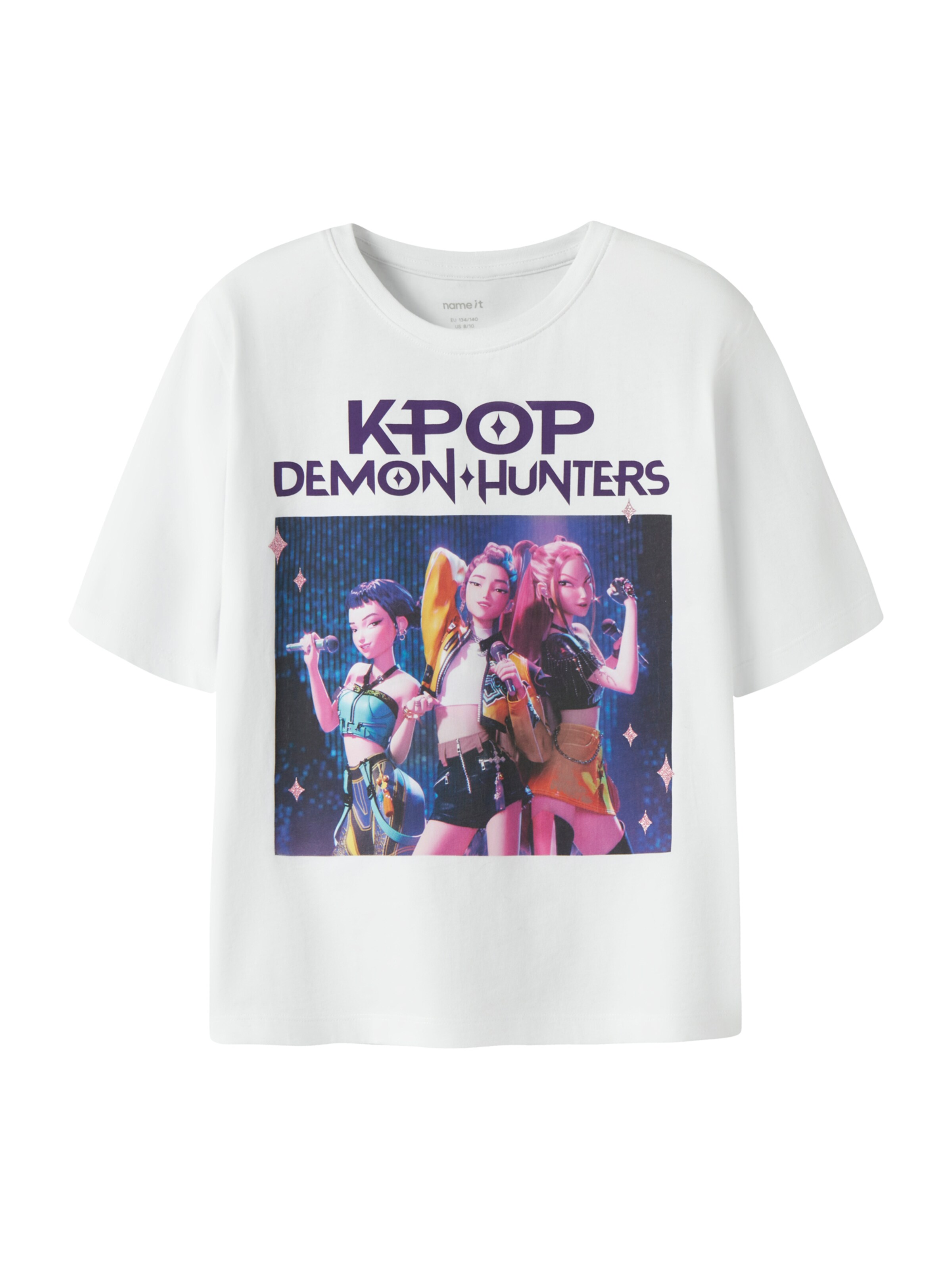 NAME IT Póló 'NKFMARA KPOP' - fehér: elől