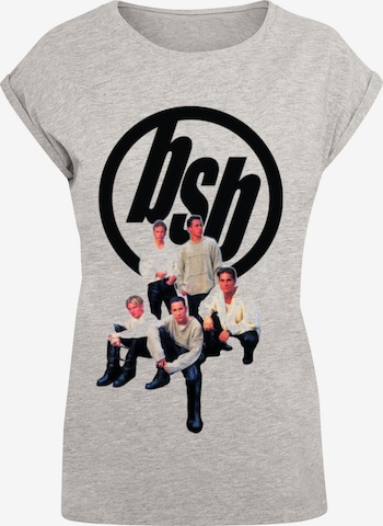 Merchcode Shirt 'Backstreet Boys' in Grijs: voorkant
