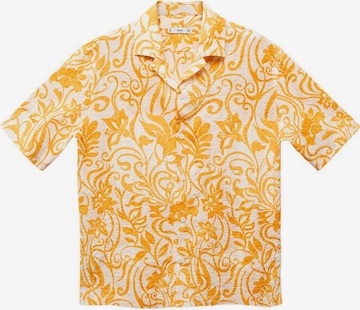 Coupe regular Chemise 'Benisa' MANGO MAN en jaune : devant