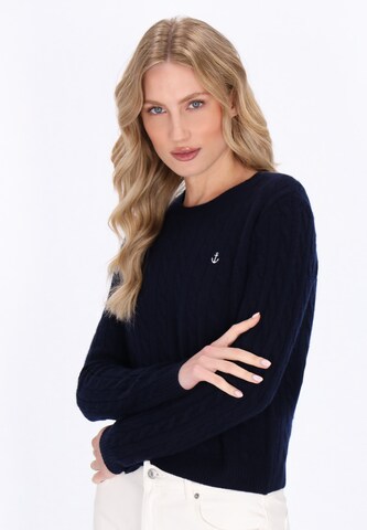 Pull-over DreiMaster Maritim en bleu : devant