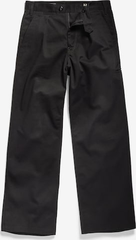 Loosefit Pantalon chino G-Star RAW en noir : devant