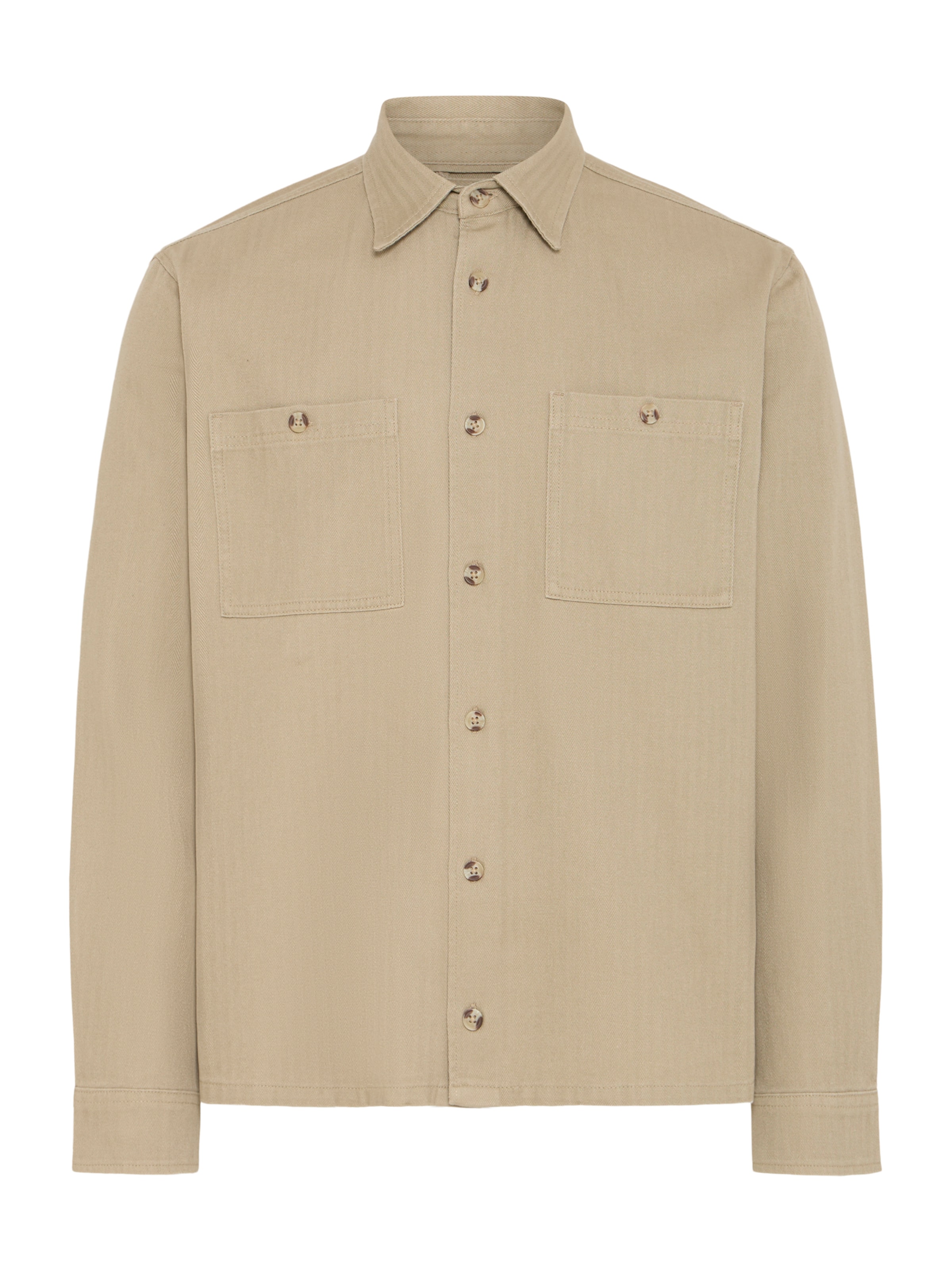 BLEND Средняя посадка Рубашка 'BHDENNY' в Коричневый: спереди